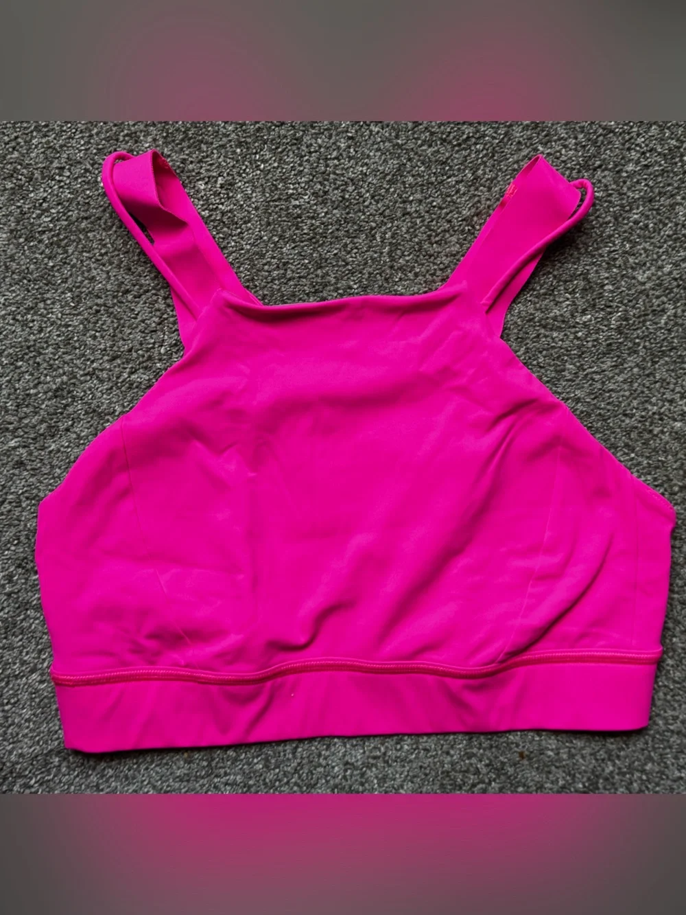 lululemon athletica Bright Pink High-Neck Sports Bra